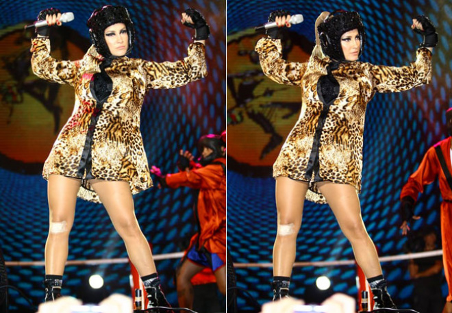 Claudia Leitte vestida de lutadora de boxe no primeiro dia do Festival de Verão de Salvador