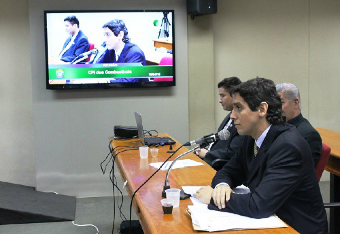 Depoimento prestado durante CPI dos Combustíveis na Assembleia Legislativa. (Foto: Divulgação / ALMS)