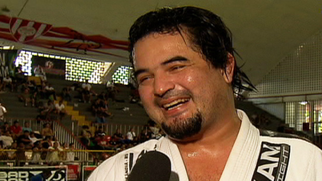 Adilson Higa participou do open de Jiu Jitsu (Foto: Reprodução SporTV)
