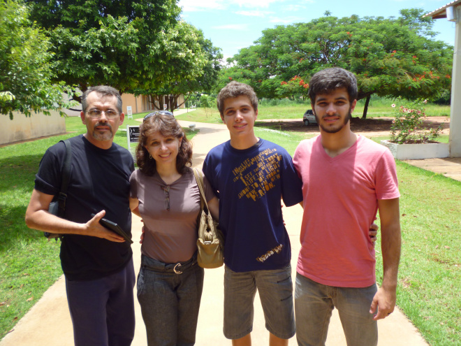 Estevão levou a família para visitar a Universidade
Foto: Rafael Furlan