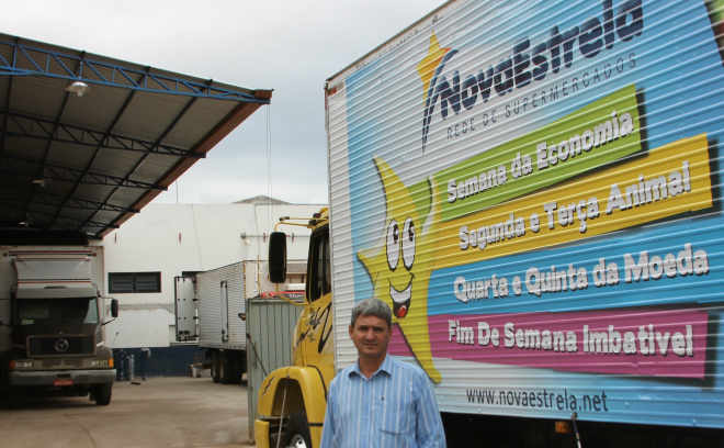 Joaquim Romero montou uma estrutura própria de logística para transportar mercadorias da capital paulista para suas unidades em Três Lagoas, inclusive com escritório de compra em São Paulo (Foto:Ricardo Ojeda)