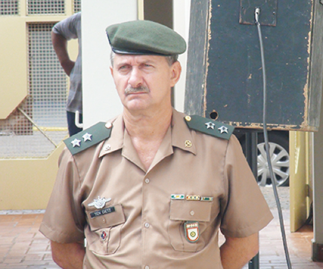 O novo comandante conta que tem mais de 30 anos de quartel (Foto: Jornal Tribuna Livre)
