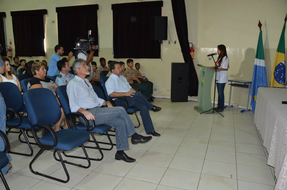 Na manhã desta segunda feira (25) foi realizada a abertura da 10ª Semana Municipal de Trânsito, no Centro Cultural Irene Marques Alexandria. (Foto: Assessoria)