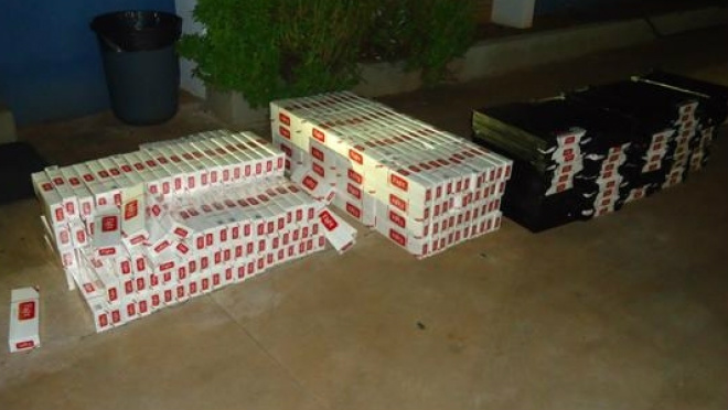Cerca de 600 pacotes de cigarros foram apreendidos
Foto: Assessoria/PRF