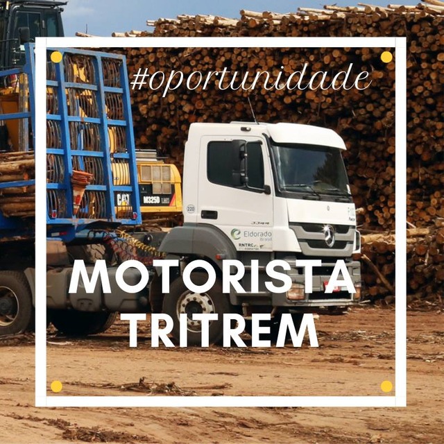 Eldorado abre 34 vagas para motorista tritrem em Água Clara Foto: Divulgação