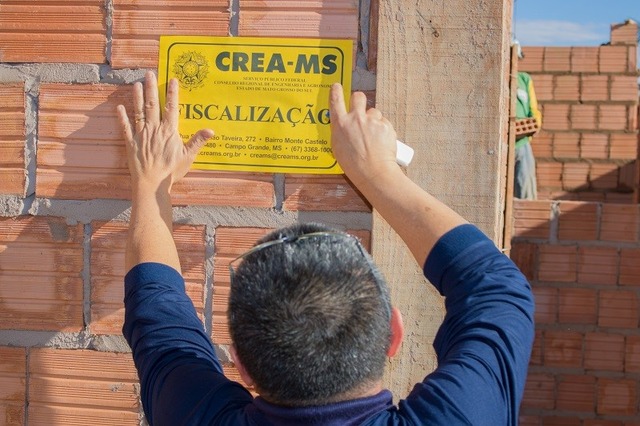 Crea faz 2.310 vistorias em 36 cidades do MS Fiscalização do Crea está intensificada neste mês. - Foto: Assessoria