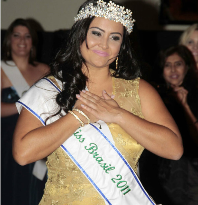 Bárbara Monteiro foi a vencedora do Miss Brasil Plus Size 
Foto: Vanessa Carvalho/NewsFree/AE