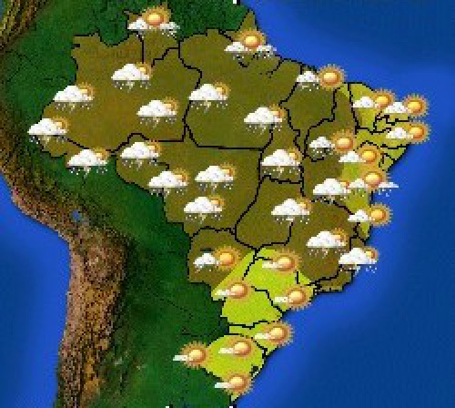 Pancadas de chuva no Norte, Centro-Oeste e parte do Sudeste e tempo seco no Sul Probabilidade de chuva para MS
Foto: Divulgação