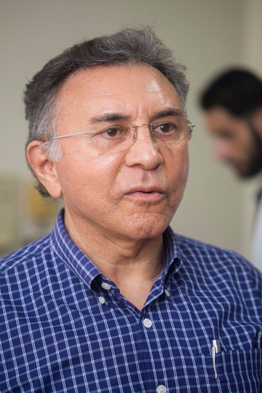 Odilon de Oliveira, juiz mais ameaçado do Brasil, é recebido no Perfil News (Foto: Ygor Andrade/ Perfil News).