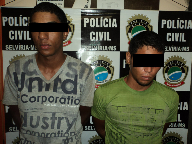 Acusados que foram preso pela Polícia Militar e Polícia Civil de Selvíria
Foto: Assessoria de Comunicação