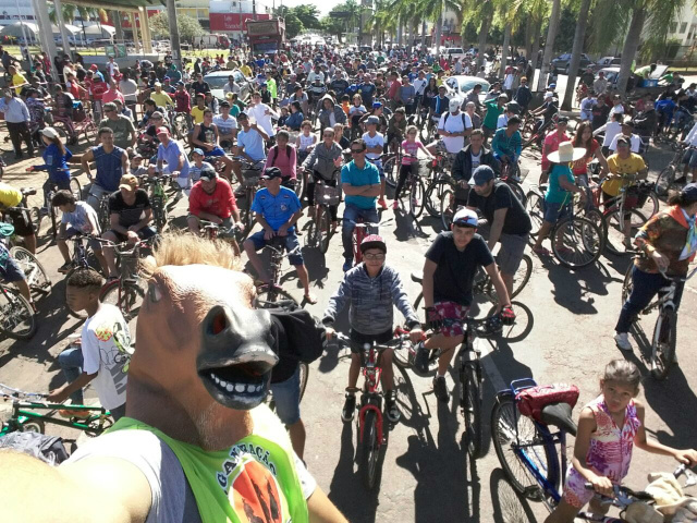 Associação SMT promove passeio ciclístico em Três Lagoas Essa é a quarta edição do Passeio Ciclístico que é realizado em comemoração ao Dia do Trabalho (Foto: Divulgação)