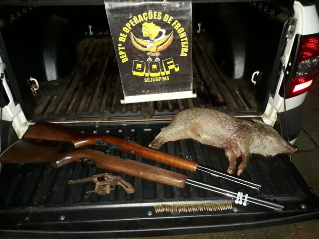 DOF apreende armas de fogo e munições em Caarapó