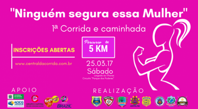 O evento que é aberto ao público, está condicionado a participação com a utilização de camisa na cor pink. (Foto: Divulgação)