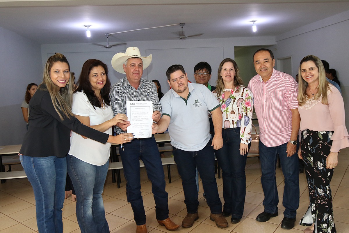 Prefeito Angelo Guerreiro assina ordem de serviço para ampliação do CEI “Novo Alvorada” Foto: Divulgação
