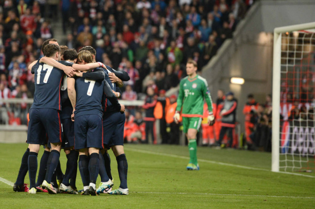 Atlético de Madrid segura pressão do Bayern e vai à final da Liga dos Campeões Atlético carimbou vaga em sua terceira final de Champions League. (Foto:AFP)