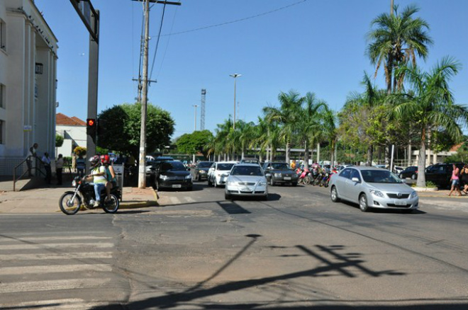 Trânsito no centro de Três Lagoas
Foto:Assessoria de Comunicação