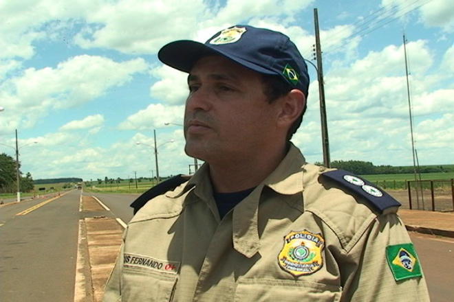 Marcus Fernando Pereira, Chefe do Núcleo de Policiamento de Fiscalização da Polícia Rodoviária Federal falou sobre operações realizadas pela PRF
Foto: César Esquibel