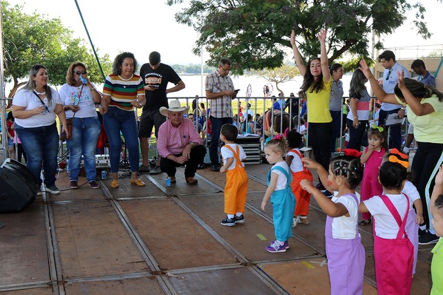 Mais de 4 mil crianças participaram da Semana do Brincar na Lagoa Maior Crianças se divertiram na Lagoa. Foto: Divulgação