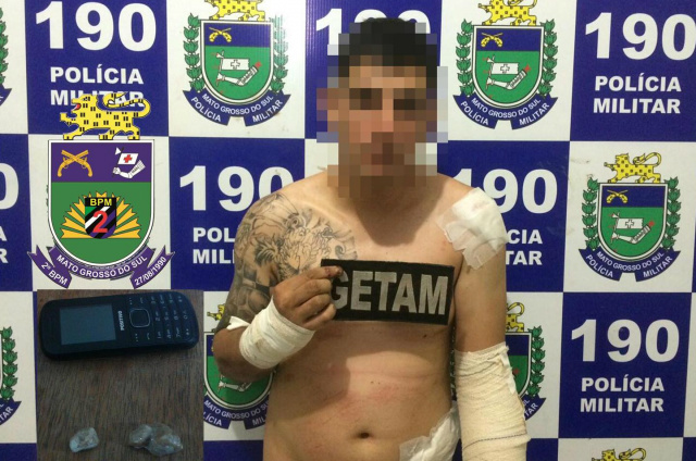 Jovem é preso por tráfico de drogas e direção perigosa em Três Lagoas Jovem de 25 anos apreendido por tráfico de drogas e direção perigosa (Foto: Assessoria)