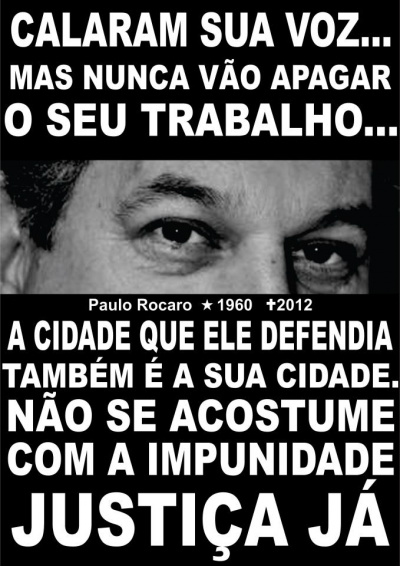 Jornalista que foi assassinado já esteve em TL durante palestra de Caco Barcelos Jornalista que foi assassinado já esteve em TL durante palestra de Caco Barcelos