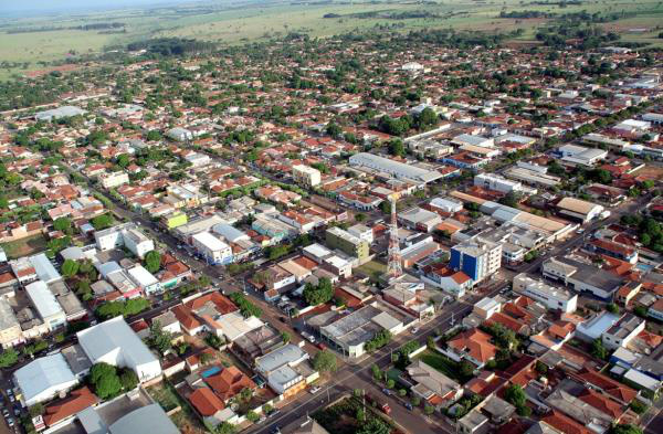 A cidade de Nova Andradina é um dos pólos de desenvolvimento regional de MS (Foto: google)