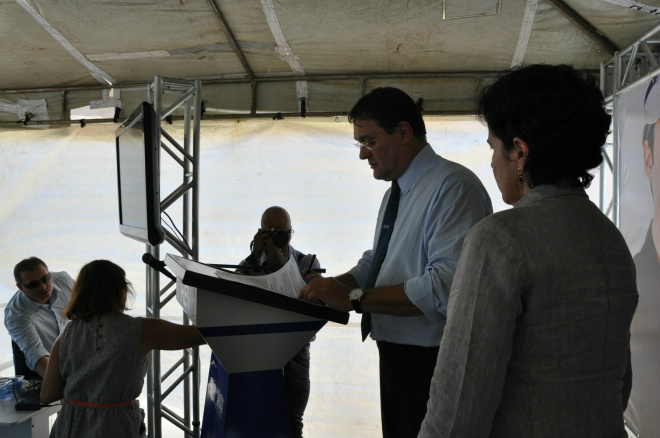 O presidente da Fiems, Sergio Longen, durante visita a Três Lagoas e assinatura do convênio com a Petrobras
Foto: Assessoria de Imprensa