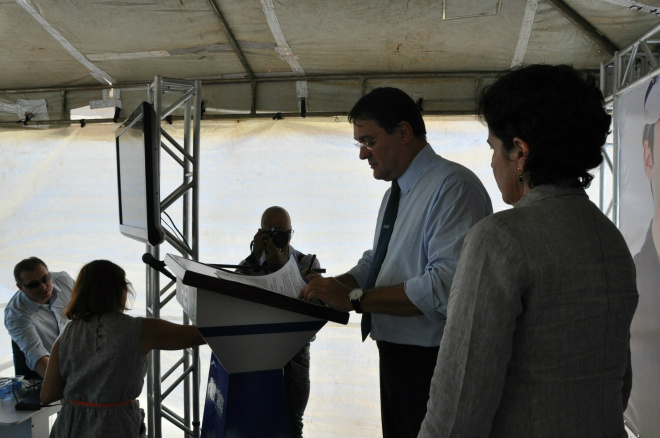 Senai TL encerra hoje inscrições para qualificar 400 pessoas para a Petrobras O presidente da Fiems, Sergio Longen, durante visita a Três Lagoas e assinatura do convênio com a Petrobras
Foto: Assessoria de Imprensa