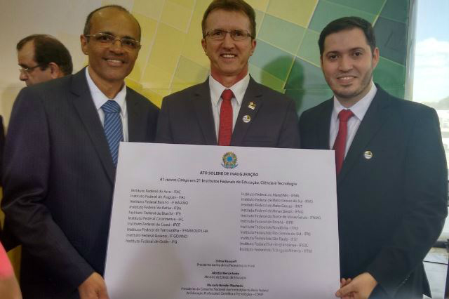 Campi Dourados e Jardim do IFMS são inaugurados pela Presidência da República. (Foto: Assessoria)
