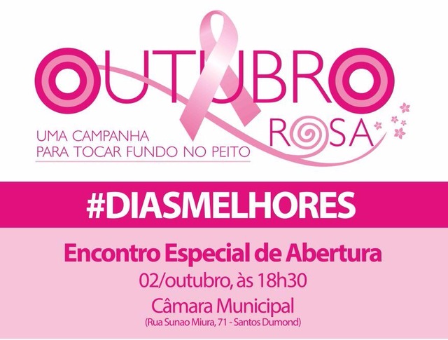 Saúde promove abertura especial do Outubro Rosa na Câmara Municipal