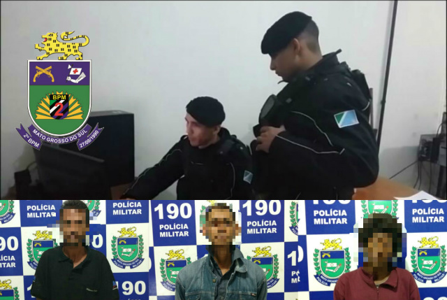 Em uma noite radiopatrulha cumpre três mandados de prisão Os três mandados de prisão foram cumpridos na noite dessa segunda-feira (9) (Foto: Assessoria)