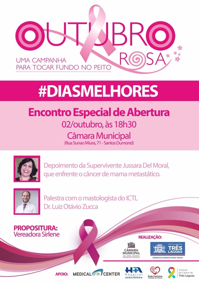 Saúde promove abertura especial do Outubro Rosa na Câmara Municipal