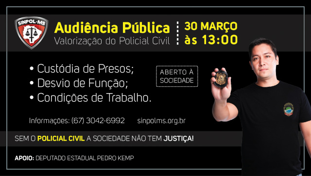 A Audiência Pública será no dia 30 de março, às 13h, na Assembleia Legislativa do MS e está aberta a participação da sociedade em geral. (Foto: Assessoria)