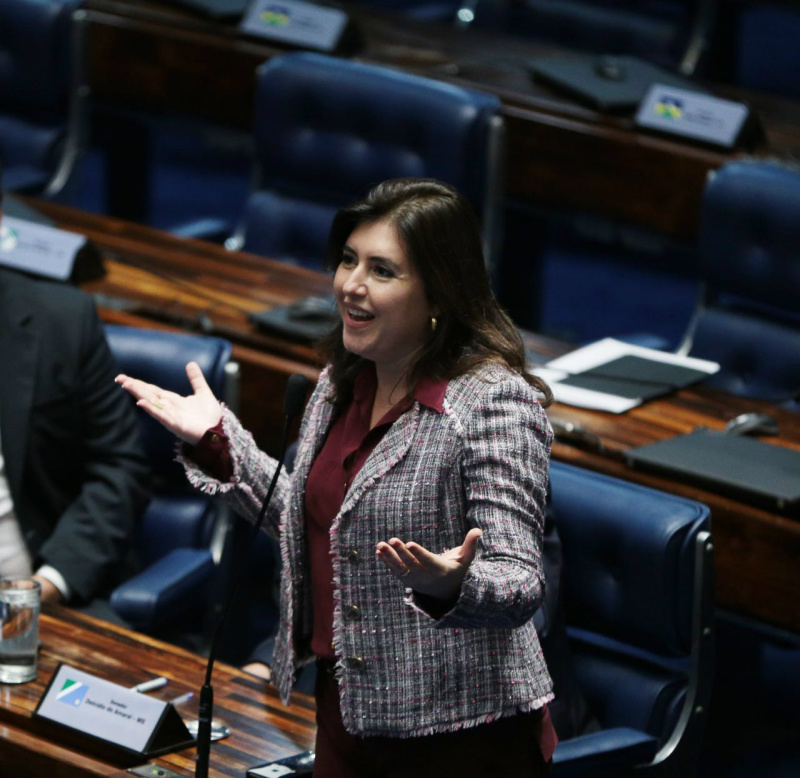 Simone Tebet diz que novo presidente da República assume até o final da semana e que a chance de retorno de Dilma é praticamente nula. (Foto: Assessoria)