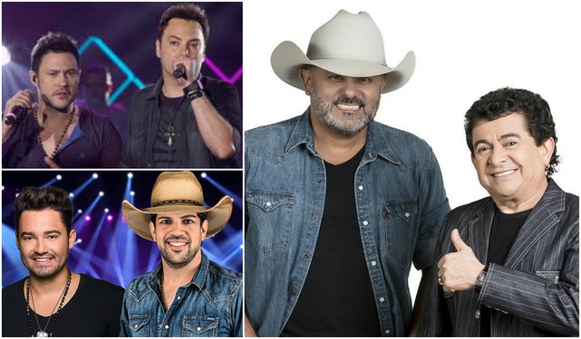 Semana do Aniversário de Três Lagoas terá shows e atividades em vários bairros da cidade Rionegro & Solimões, João Bosco & Vinícius e Fernando & Sorocaba são algumas das atrações da programação de aniversário da cidade. Fotos: Divulgação