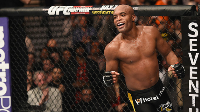 Anderson Silva está fora do UFC 198 em Curitiba Brasileiro enfrentaria Uriah Hall, em Curitiba, neste sábado.(Foto: UFC)