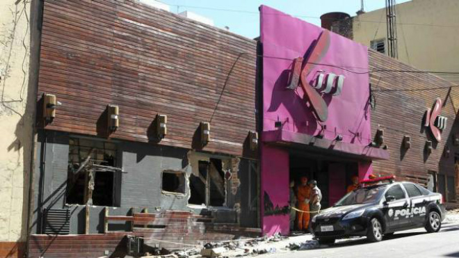 Boate Kiss, incêndio que matou mais de 237 pessoas.