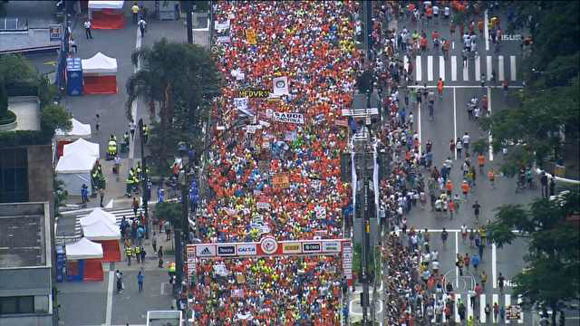 A principal modificação desse ano está em um ponto bem no centro da capital paulista. E na 90ª edição da Corrida de São Silvestre, pela primeira vez, os mais de 27 mil corredores vão poder dizer que passaram pelo coração de São Paulo. (Foto: Divulgação)