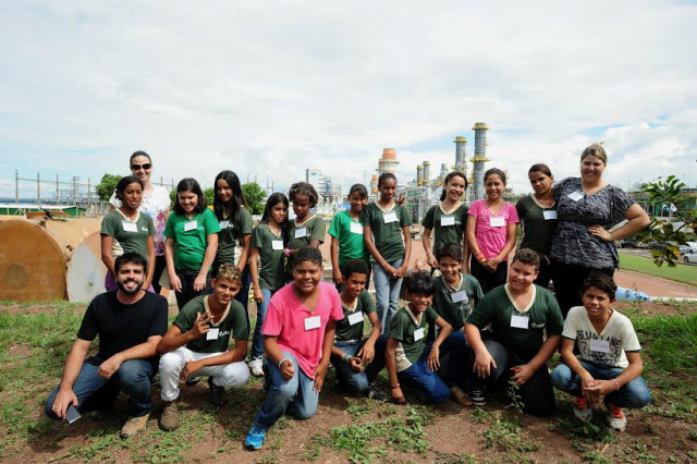 Estudantes da rede pública de Três Lagoas visitam a Termelétrica da Petrobras (Foto: Divulgação)
