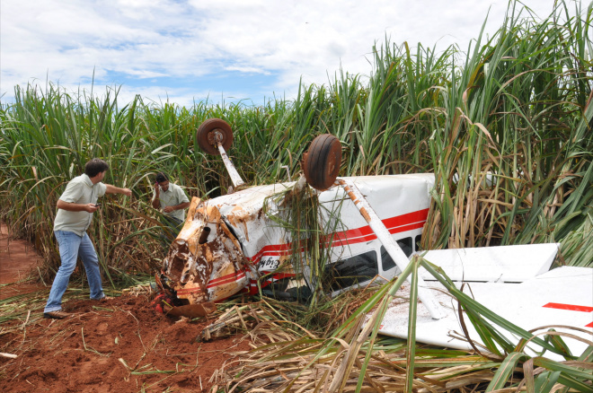 Aeronave foi encontrada por volta das 11h45 desta sexta-feira
Foto: Luciana Aguiar/Costa Rica em Foco
