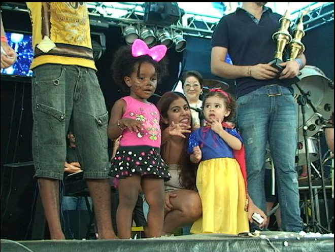 Durante o último dia de folia houve um concurso para escolher a criança com a melhor fantasia
Foto: Maycon Almeida