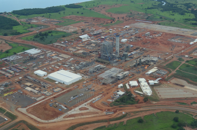 Obras do complexo industrial da Eldorado Brasil estão com cronograma adiantado e depois de concluída, será a maior do mundo (Foto: Ricardo Ojeda)