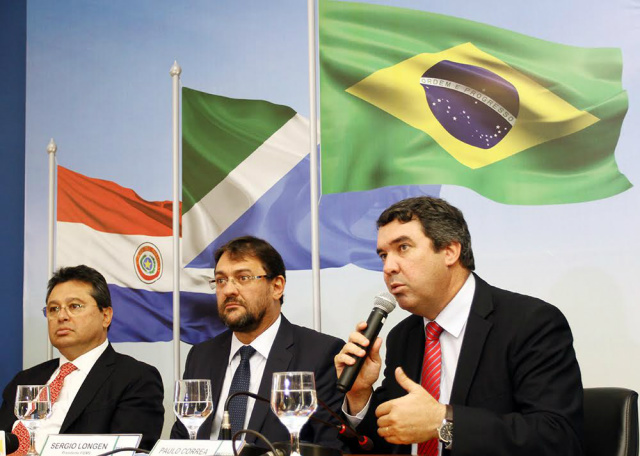 Esteve presente no evento o presidente da Fiems, Sérgio Longen e autoridades do Paraguai