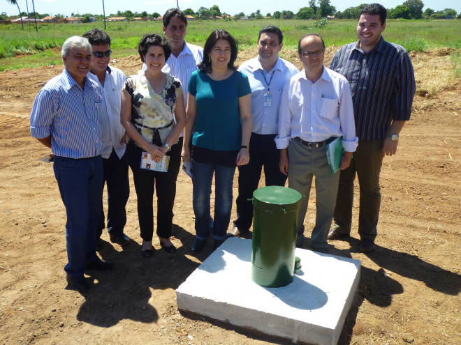 Autoridades participaram da ordem de serviço para ativação do pço tubular profundo, substituindo o poço do Palmito
Foto: Adriano Vialle