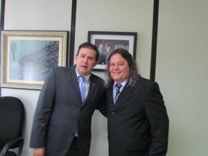 Vereador Vanderlei Cabeludo visita gabinete do deputado Eduardo Rocha Vereador Vanderlei Cabeludo visita gabinete do deputado Eduardo Rocha