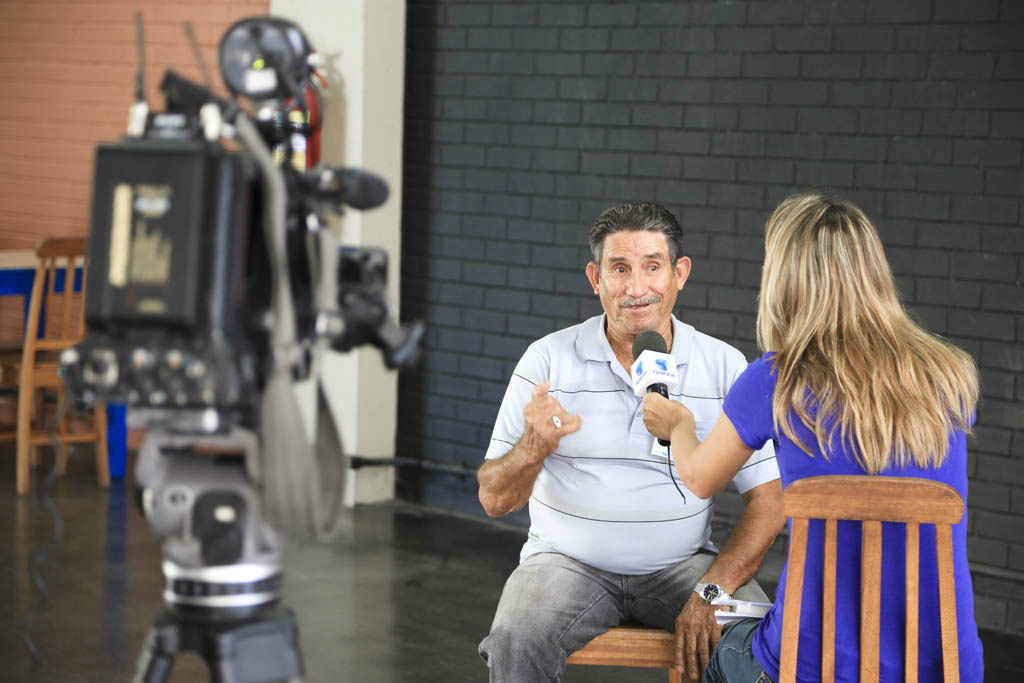 Curta-metragem com história de ex-ferroviário é gravado na região do Pantanal Tião participou de um curso de cinema no Rio de Janeiro (Foto: Divulgação/ Juarez Pavelak)