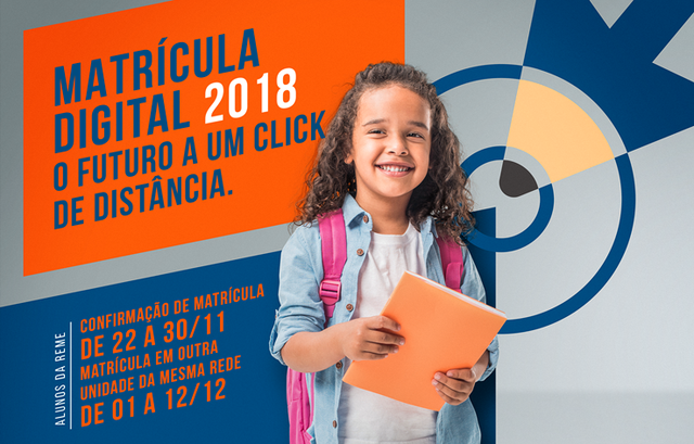 Matrícula Online 2018 da REME de Três Lagoas começa a funcionar nesta quarta-feira Para alunos que já são da REME, a confirmação de matrícula ocorrerá do dia 22 até 30 de novembro (Foto/Assessoria)