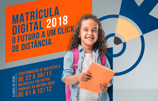 Para alunos que já são da REME, a confirmação de matrícula ocorrerá do dia 22 até 30 de novembro (Foto/Assessoria)