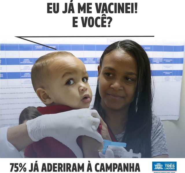 Campanha de Vacinação contra Pólio e Sarampo termina na sexta-feira (31) em Três Lagoas foto: Assessoria