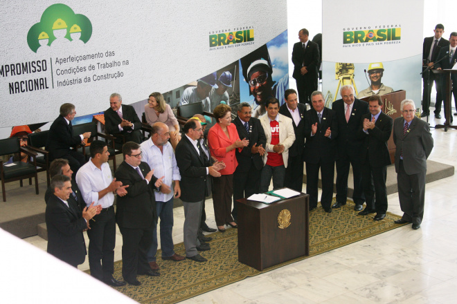 A assinatura aconteceu em Brasília
Foto: Assessoria de Comunicação