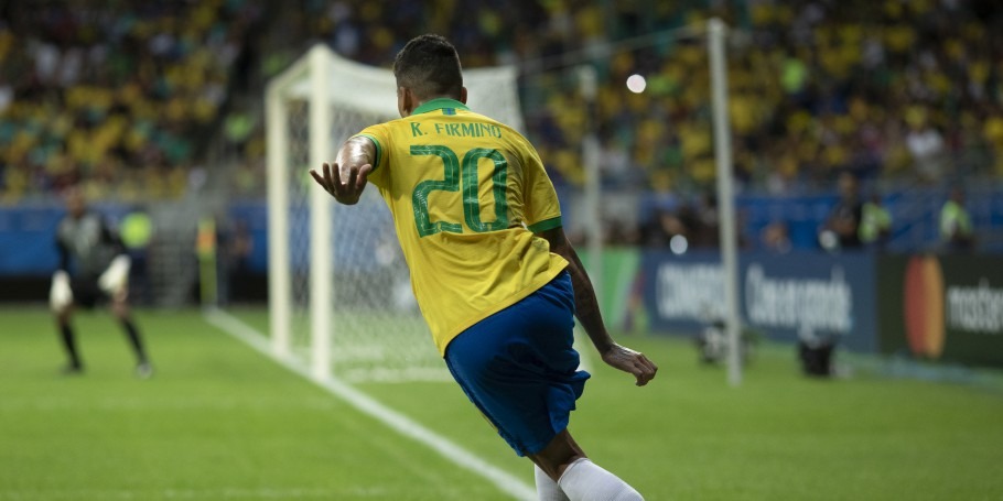 Brasil x Peru jogam pela Copa América em SP Créditos: Lucas Figueiredo/CBF